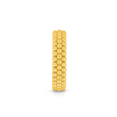 22K Gold Elegant Beaded Ring